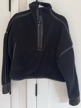 Free people mountain high shine half zip